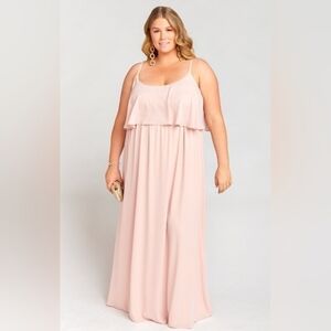 Show me your mumu Caitlin Ruffle Maxi Dress bridesmaids wedding holiday sz  2Xl